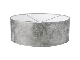 D0590  Sigma Cylinder 60cm Shade Silver Leaf, White